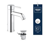miscelatore lavabo Grohe Essence ES taglia S con piletta scarico a tirante, cromato - 23591001