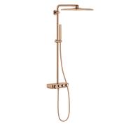 Grohe 26508DL0 Euphoria SmartControl System 310 Cube Duo sistema doccia a parete, colore oro rosa spazzolato