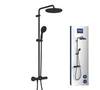 Grohe 266772431 QuickFix Vitalio Start System 250 sistema doccia a parete con miscelatore termostatico, nero opaco