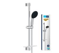 Grohe 26952001 Vitalio Start 110 set asta doccia saliscendi 60 cm con manopola doccia a 2 getti e flessibile, finitura cromo lucido