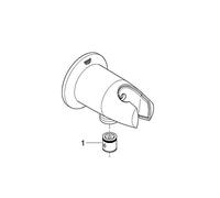 GROHE 28406000 Movario Raccordo Erogatore con Supporto per Manopola Doccia, Crom