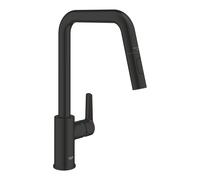 GROHE Miscelatore monocomando per lavello Start 306312430 estraibile orientabile nero opaco