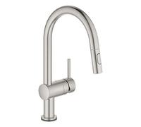 Grohe 31358DC2 Minta Touch Rubinetto Miscelatore Monocomando Elettronico, Bocca C, Elektronische Batterie, Satinato