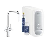 Grohe Blue starter kit con rubinetto da cucina verticale StarLight Chrome 31543000