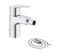 GROHE 32281002 Quickfix Start, Miscelatore Monocomando per Bidet Taglia S, Catenella Rientrabile, Cromo