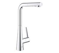 Grohe Zedra miscelatore monocomando per lavello con doccetta estraibile a 2 getti, finitura cromo - 32553002