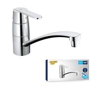 Grohe 32891000 Miscelatore Monocomando per Lavello, 0 W, Grigio (Cromo)