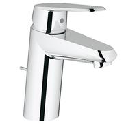 Grohe 3319020E Eurodisc Cosmopolitan Miscelatore Monocomando per Lavabo senza Astina a Saltarello, Taglia S, Cromo