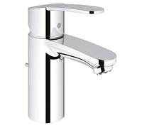 Grohe Eurostyle Cosmopolitan Mitigeur monocommandé pour lavabo, S-Size, basse pression, saillie 103mm, vidage à tirette, 33561002, 33561002