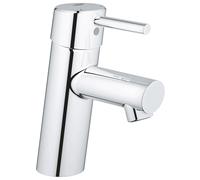 Grohe 3427100A Concetto Rubinetto per bagno monoforo, taglia S, monocomando, senza salterello - 1,2 GPM, Starlight Chrome
