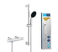 Grohe 34856000 miscelatore termostatico doccia Precision Get con set asta doccia Vitalio Start 60 cm, colore cromo