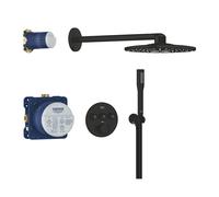 Grohe 348742430 sistema doccia incasso Precision SmartControl con soffione Vitalio SmartActive 310, colore nero opaco