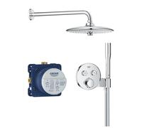 Grohe 34878000 sistema doccia incasso con miscelatore termostatico Precision SmartControl e soffione Vitalio Joy 260, colore cromo lucido