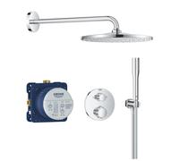 Grohe 34880000 sistema doccia incasso con miscelatore termostatico Precision e soffione Vitalio Rain Mono 310, colore cromo lucido