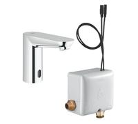Grohe 36384000 EuroPro E Miscelatore Elettronico con Fotocellula e Auto Generatore di Corrente, Lavabo, Cromo
