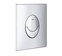 Grohe 38505P00 Skate Air Piastra di Azionamento WC, Doppio Scarico, Installazione Verticale, Cromo Satinato