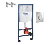 Grohe Rapid SL elemento incasso A: 113 cm, con placca di comando, per WC a parete, 38721001, Rapid SL [Elementi ad Incasso > per WC e Bidet]