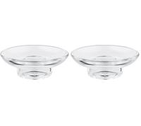 Grohe 40368001 Porta Sapone, Trasparente (Confezione da 2)