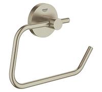 Grohe Essentials porta rotolo, 40689EN1, Essentials nichel spazzolato [Accessori Bagno > Porta Rotolo]