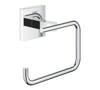GROHE QUICKFIX Start Cube,Porta carta igienica,Installazione a vite o con colla,Cromo,40978000