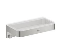 Grohe 41107DC0 Start Cube cestino portaoggetti per doccia o vasca, finitura supersteel opaco