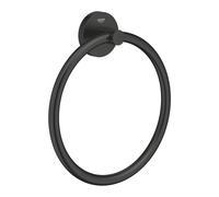 GROHE Anello porta asciugamani Start QuickFix 411742430 – fissaggio nascosto, 200mm, nero opaco