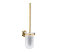 Grohe 41185GN0 QuickFix Start porta scopino completo, in metallo e vetro, finitura oro spazzolato
