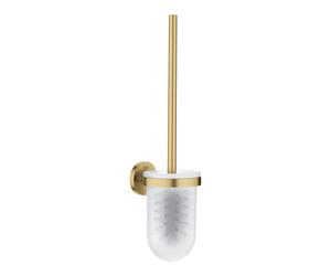 Grohe 41185GN0 QuickFix Start porta scopino completo, in metallo e vetro, finitura oro spazzolato