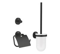 Grohe 412042430 Start set accessori bagno 3-in-1, finitura nero opaco