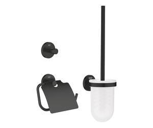 Grohe 412042430 Start set accessori bagno 3-in-1, finitura nero opaco
