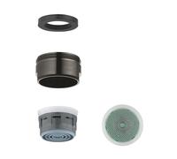 Grohe aeratore, filettatura maschio, M24x1, 48159AL0, Universal hard graphite spazzolato [Rubinetteria Bagno > Ricambi Rubinetteria Bagno]