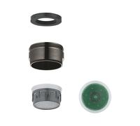 Grohe aeratore M24x1, 46837AL0, Universal hard graphite spazzolato [Rubinetteria Bagno > Ricambi Rubinetteria Bagno]