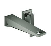 Grohe Allure Brilliant Private Collection Mélangeur lavabo 2 trous, saillie 210mm, structure moletée, kit de finition pour corps d'encastrement, 29517AL0, 29517AL0, Colorazione: grafite dura spazzolat