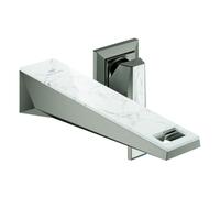 Grohe Allure Brilliant Private Collection Mélangeur lavabo 2 trous, saillie 211mm, White Attica Ceasarstone, kit de finition pour corps d'encastrement, 29519AL0, 29519AL0, Colorazione: grafite dura sp