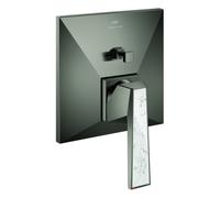 Grohe Allure Brilliant Private Collection Mitigeur monocommandé pour bain, White Attica Ceasarstone, montage encastré, 24426AL0, 24426AL0, Colorazione: grafite dura spazzolata
