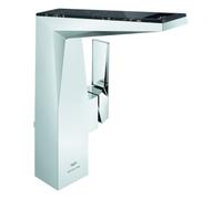 Grohe Allure Brilliant Private Collection Mitigeur monocommandé pour lavabo, L-Size, saillie 125mm, Vanilla Noir Caesarstone, vidage à tirette, 24414000, 24414000, Colorazione: cromo