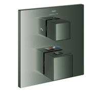 Grohe Allure Brilliant Private Collection Mitigeur thermostatique de douche, avec molette, inverseur 2 voies, montage encastré, 24428AL0, 24428AL0, Colorazione: grafite dura spazzolata