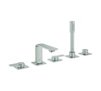 Grohe Allure combiné 5 trous pour baignoire, saillie 143mm, 25221DC1, 25221DC1, Colorazione: super acciaio