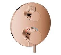 Grohe Atrio Miscelatore termostatico doccia a 2 vie con deviatore Bronzo, 24358D