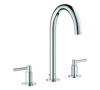 Grohe Atrio Private Collection Mélangeur lavabo 3 trous, L-Size, saillie 166mm, avec poignées manettes, vidage à tirette, 20649000, 20649000, Colorazione: cromo