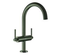 Grohe Atrio Private Collection Mitigeur monotrou lavabo, L-Size, saillie 166mm, avec poignées manettes, vidage Push Open, 21145MG0, 21145MG0, Colorazione: grafite satinata