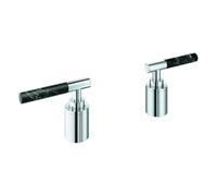 Grohe Atrio Private Collection poignées manettes, Vanilla Noir Caesarstone, pour combiné 5 trous 25224, 48465000, 48465000, Colorazione: cromo
