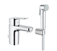 Grohe - BauEdge miscelatore lavabo taglia S + doccetta bidet, cromato (23757000) - 23757000