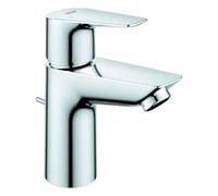 Grohe BauEdge Mitigeur monocommandé pour lavabo, S-Size, saillie 95mm, vidage à tirette, Low Flow Rate Mosseur, 23894001, 23894001