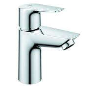 Grohe BauEdge Mitigeur monocommandé pour lavabo, S-Size, saillie 95mm, vidage Push-Open, Low Flow Rate Mosseur, 23896001, 23896001