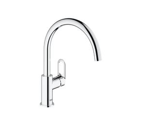 Grohe BauLoop rubinetto da cucina, orientabile, 31368000, BauLoop cromo [Rubinetteria da Cucina > Rubinetti da Cucina]