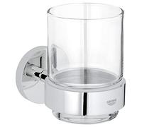 Grohe Essentials - Bicchiere con supporto, cromato 40447001