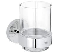 GROHE Bicchiere con Supporto Essentials Cromo 40447001 - NUOVO