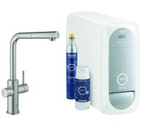 Grohe Blue rubinetto da cucina con filtro verticale SuperSteel 31539DC0
