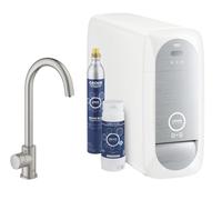 Grohe Blue Home - Rubinetto Mono Connected per lavello, con sistema di filtraggio e raffreddamento, supersteel 31498DC1